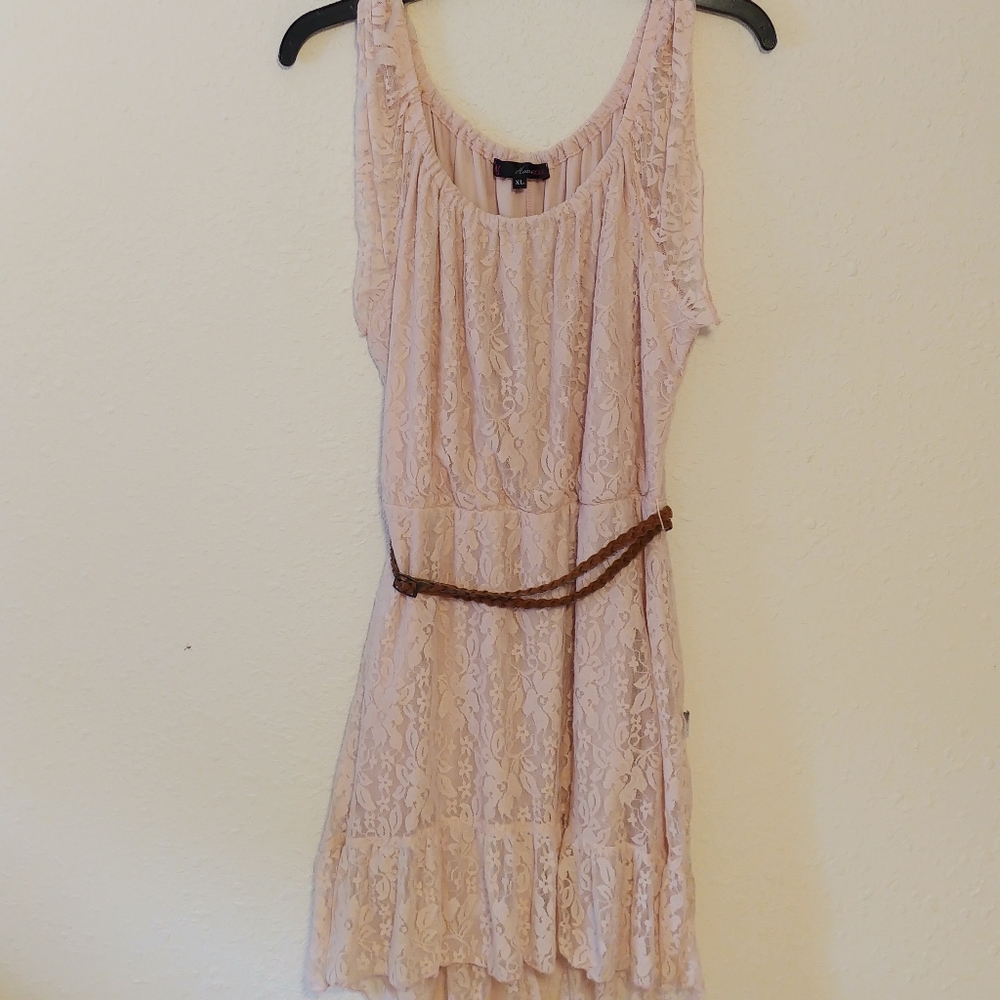Light Pink Lace Dress